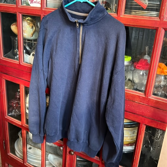 Pullover sweatshirt with half zip - Picture 1 of 3